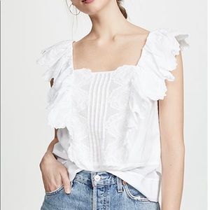 La Vie Rebecca Taylor. Mireille Embroidery Top.